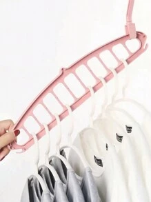 360 Degree Rotating Multi-Functional Household Clothes Drying Rack, Non-Slip Folding Convenient Storage Hanger,Spring,Minimalist,Summer Tops - Black - View 11