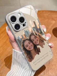 1pc Customized Ramadan Design Full Coverage Phone Case With High Definition Printed Photo On Glass & Metal Coating, Compatible With Iphone 16/16 Pro/16 Plus/16 Pro Max