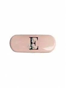 1pc Creamy/Monet-Style Solid Color Glasses Case, New And Simple Design, Convenient And Portable With Waterproof And Dustproof Function
