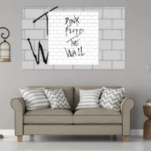 1 pieza Bandera de la portada del álbum The Wall de 3X5Ft, tapiz decorativo personalizado de moda, póster de estrella de rap para decorar la pared del dormitorio universitario