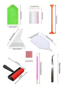 Diamond Art Tool Set, Multi-Functional Tool Set, Including Storage Box, Dot Pen, And Roller, Suitable For Beginners