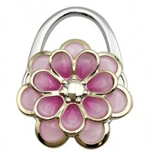 Gancho para bolso con clip de girasol, accesorio creativo plegable de metal con logo personalizado, accesorios para bolsos, organizador de puertas, perchero, ganchos para abrigos de pared, ganchos, marcos de pared, ganchos para abrigos, marcos de fotos de pared - Multicolor - Ver 6