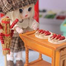 Miniature Diner Trolley, Edible Candy Hawthorn Lollipop Sticks, Mini Doll House Hawthorn Candy Food Models