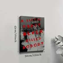 1pc Framed Canvas Poster, Retro Disco Wall Art Canvas Paintings, Ideal Gift For Bedroom Living Room Corridor, Wall Art, Wall Decor, Winter Decor, Room Decoration