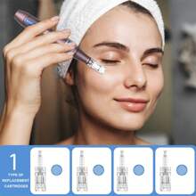 Dr.Pen A10 Pen - Care Tool Kit With 10PCS 0.25MM Replacement Cartridges - 紫色 - 查看 2