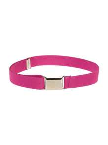 Kids Toddler Belt Elastic Stretch Adjustable Belt For Boys And Girls With Silver Square Buckle - 75 - View 7