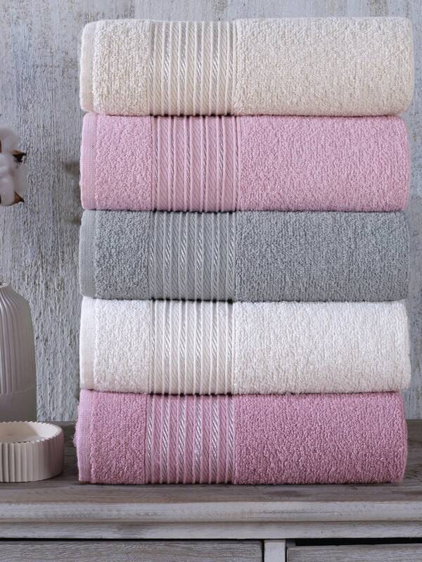 Set di 5 asciugamani da mano e viso da 50x90 cm marchio Znp casa Range