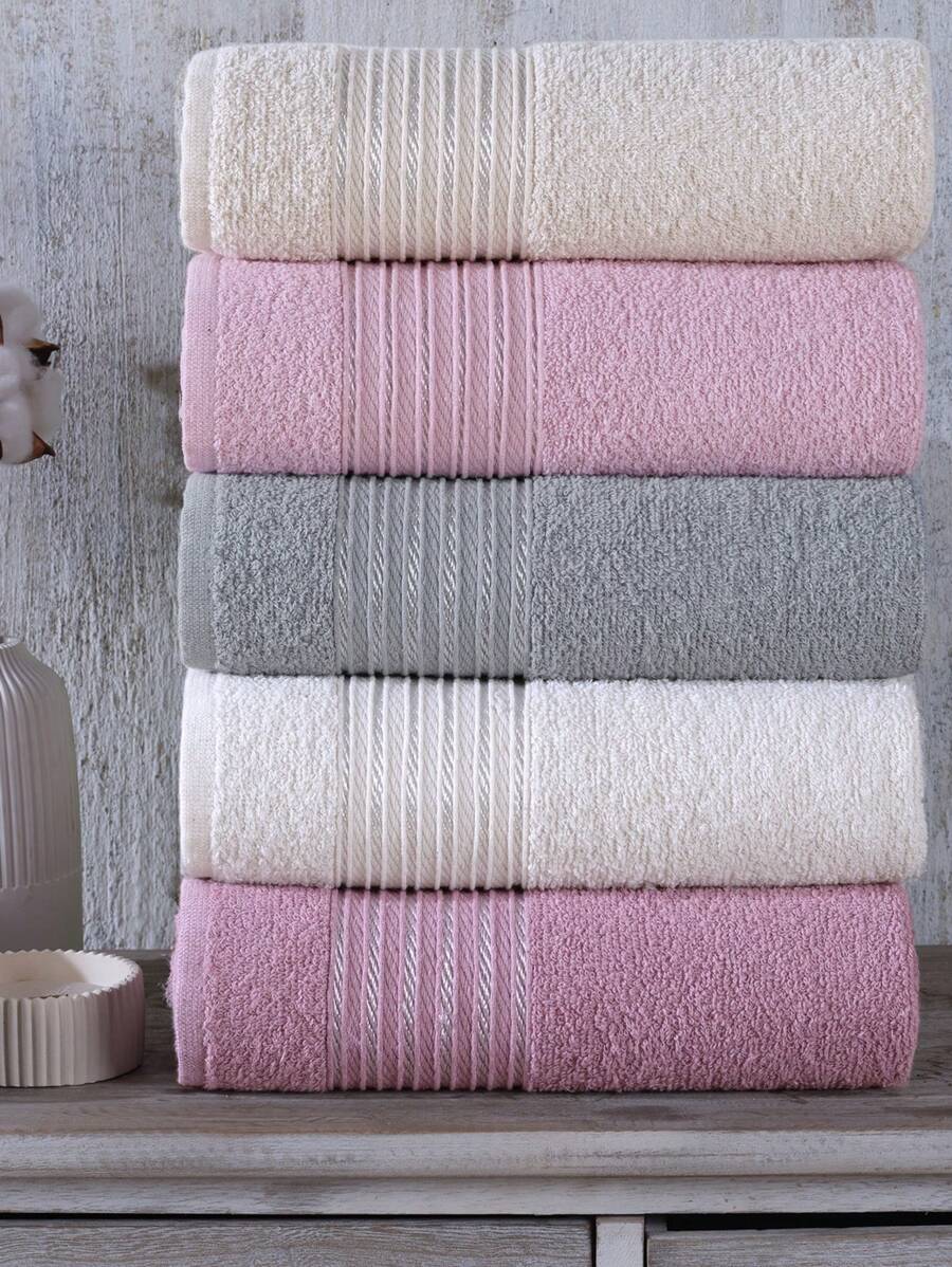Set di 5 asciugamani da mano e viso da 50x90 cm marchio Znp casa Range