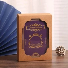 One Copy/Two Copies/Three Copies/Five Copies/Six Copies/Gift Box Version/Retro Soft Leather Hardcover Notebook With 200 Pages. It Features A Hollowed-Out Design On The Cover, A Satin Ribbon Bookmark, An Anchor Decoration, Metal Edges For Fixation, Eye-Protection Paper. It Is Suitable For Office Business, Campus Life, Daily Use And As A Holiday Gift. It's A High-Quality Notebook For Office Meetings, A Diary, A Bullet Journal And A Record Book.