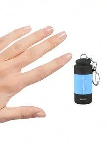 1PC Mini Flashlight Keychain,Pocket Flashlight With Rechargeable Battery, Emergency Light, Portable Flashlight Keychain, Car Key Pendant, Suitable For Outdoor And Home Use - White Light - View 10