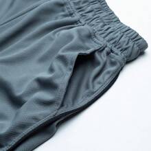 2 Pieces Men's Bodybuilding Training Running Shorts, With Two-Piece Print And Stylish Style - Xám Xanh - Xem 8