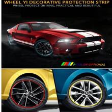 8M Wheel Arch Trim Matte Decorative Strip, Car Wheel Sticker Tire Protection Anti-Collision Strip, Decorative Sticker Car Wheel Rim Protector - Multicolor - View 10
