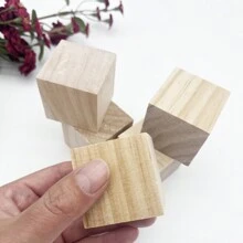 1CM-5CM 5 maten vierkante houten blokken onafgewerkte houten kubussen DIY knutselmodelmateriaal