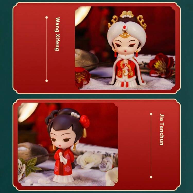 Dream Of The Red Chamber Blind Box Handmade Doll Toy, With A Variety Of Different Styles And Blind Box Toys, Suitable For Various Room Decorations, Desks, Birthday Gifts - Multicolor - View 6