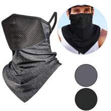 1pc Spring Women Men Mask Full Face Bicycle Neckerchief Cycling Bandana Sun-Proof Mask Breathable Ice Silk Quick-Dry Outdoor Hanging Ear Scarf Beach Essential - Multicolor - View 7