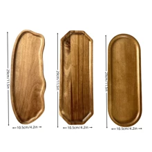 1 件相思木餐盘，矩形天然木质奶酪板，适合美食派对的开胃菜托盘