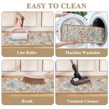 Pauwer Carpet Stair Treads For Wooden Steps Indoor 15 Pack 8" X 30" Peel And Stick Stair Treads Non Slip Staircase Step Treads Reusable Stair Runner Rugs For Dogs, Elders - 奶油棕褐色 - 查看 4