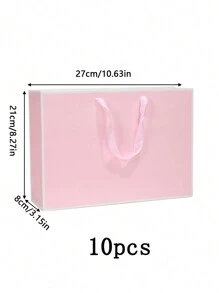 1pc Simple Gift Packaging Bag Suitable For Birthday Party Valentine's Day - Pink - View 11