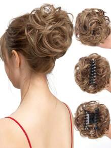 凌乱卷曲波浪发髻爪夹凌乱发髻接发卷曲波浪合成发髻发箍发片 - 彩色 - 查看 19