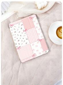 1pc Floral, Bowknot, Polka Dot Patchwork Pattern Tablet Protective Case/Cover Compatible With Kindle Paperwhite 5/Kindle Oasis/IPad 10.2 Inch/IPad Pro 11 2021/2020/10th Gen/Mini4/5/6, Galaxy Tab A8 10.5 Inch 2022, Matepad 10.4/Tab, With Pencil Slot, Anti-Drop, Tablet Stand