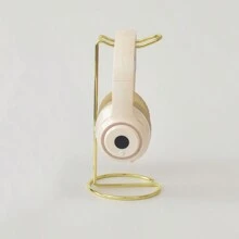 1 Stück Metall Kopfhörer Ständer für den Schreibtisch, geeignet für alle Kopfhörergrößen, gold/rosegold