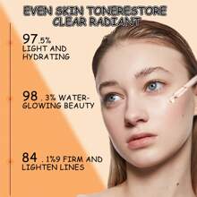 OUHOE 10%烟酰胺+8% NAG面部精华液，含透明质酸，收缩毛孔，祛痘矿物成分 - 無色 - 查看 5