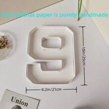 1pc 0-9 Number Design Photo Prop Tray, Not For Direct Food Contact, DIY Cooked Food Number Plate, Decorative Party Cardboard Number Box, Suitable For Elderly Birthday Fruit Cookies Dessert Plate, Cake Display Stand, Graduation Ceremony, 1st Birthday, Family Gathering, Bridal Shower, Atmosphere Decoration, Handmade