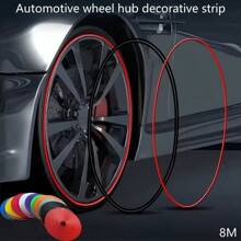8M Wheel Arch Trim Matte Decorative Strip, Car Wheel Sticker Tire Protection Anti-Collision Strip, Decorative Sticker Car Wheel Rim Protector - Multicolor - View 13