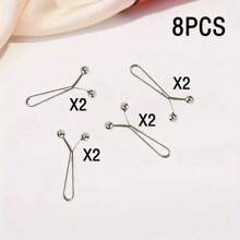 8pcs/16pcs/24pcs Invisible U-Shaped Waist Cincher Clips, Pants Waist Shortener Clips, No Sewing Required For Adjusting Waist/Hem/Cuff Length, Suitable For Clothing, Scarves, Curtains And Daily Use - Multicolor - View 21