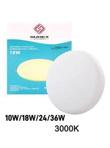 Lámpara de techo LED de montaje empotrado, lámpara de techo lámpara de baño para lámpara de techo blanco 3000K - Blanco Cálido - Ver 3