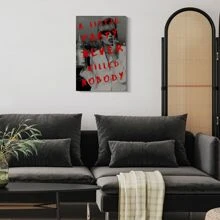 1pc Framed Canvas Poster, Retro Disco Wall Art Canvas Paintings, Ideal Gift For Bedroom Living Room Corridor, Wall Art, Wall Decor, Winter Decor, Room Decoration