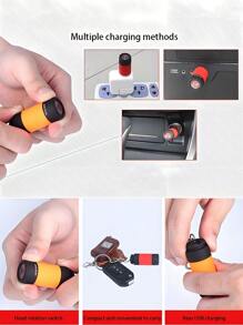 1PC Mini Flashlight Keychain,Pocket Flashlight With Rechargeable Battery, Emergency Light, Portable Flashlight Keychain, Car Key Pendant, Suitable For Outdoor And Home Use - White Light - View 6