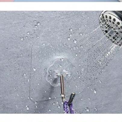 自粘式墙钩，轻松收纳浴室和宿舍物品，无需钻孔，可拆卸重复使用，适用于毛巾、纸巾和小物件，吸力强劲，防潮，轻巧易安装，节省空间，是厨房、卧室、浴室、走廊、书桌和玄关的理想之选。尤其适合租房者和学生，帮助他们打造时尚整洁的家居环境。四季皆宜，实用性强，可轻松融入各种空间。