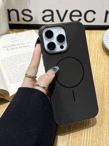1 pezzo Custodia protettiva in silicone con ricarica magnetica compatibile con iPhone 16 Pro Max, 15, 14, 13, 12, 11 Pro Max