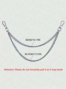 1pc Fashionable Minimalist Men's Pants Chain Accessory, Suitable For Jeans, Punk Hip-Hop Style Summer, School