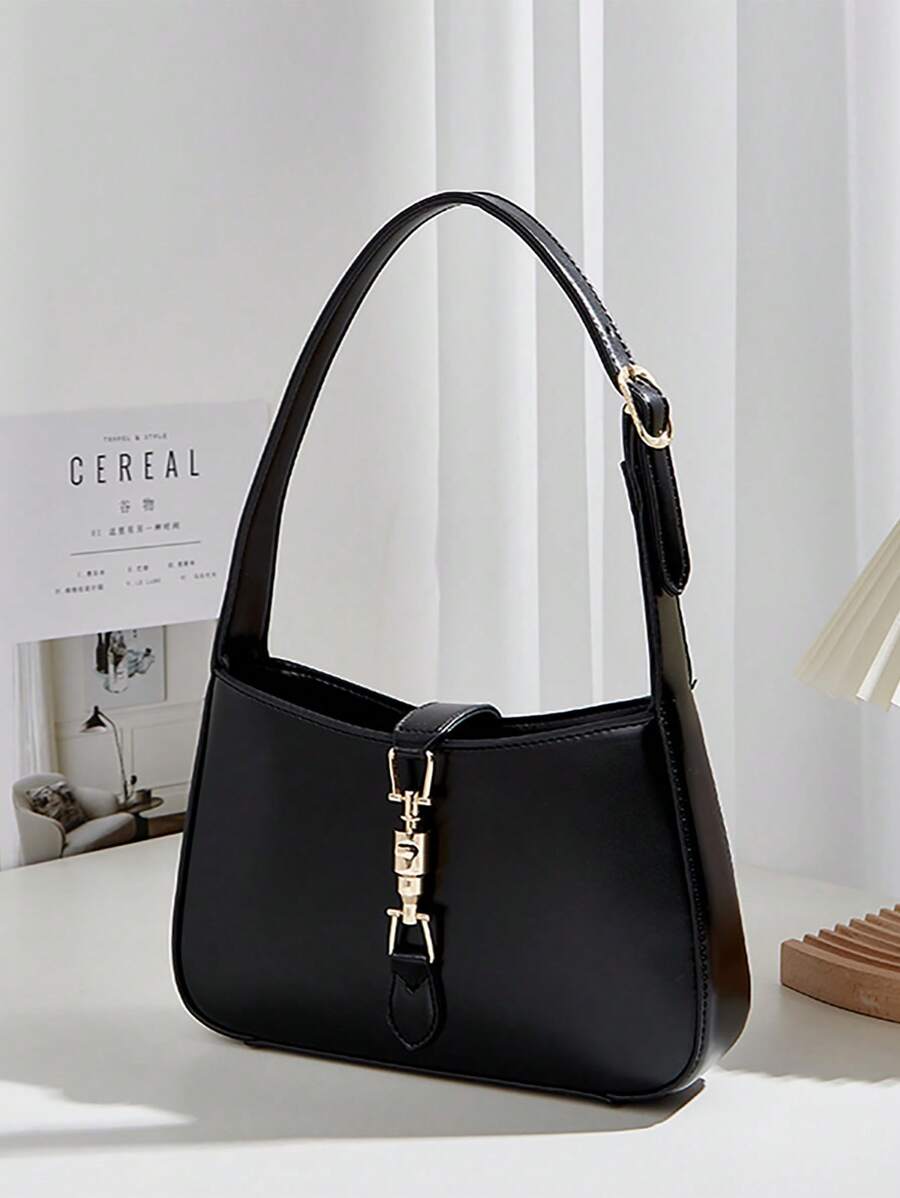 1 pièce Nouveau sac de voyage pour femme, design minimaliste, léger, en PU unicolore. Sangle d'épaule ajustable, fermeture à verrou de luxe. Sac bandoulière croisé idéal pour la sortie, les achats, la photographie, les déplacements, le travail, le bureau, les vacances et l'usage quotidien.