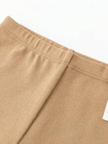 mini bala Conjunto de blusa de tul y mallas para niñas, nuevo atuendo de dos piezas para bebés de primavera