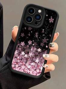 1个极简樱花纹理多层加厚防摔TPU手机壳，兼容苹果17/16 Pro Max/16 Pro/16/16 Plus/11、15 Pro Max、14 Pro Max、三星Galaxy、荣耀、X7B、X8B、S24、S24U、23U、A55、A54、A13、A14