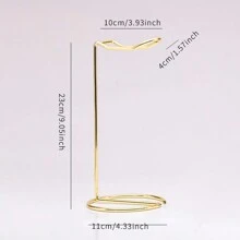 1 Stück Metall Kopfhörer Ständer für den Schreibtisch, geeignet für alle Kopfhörergrößen, gold/rosegold