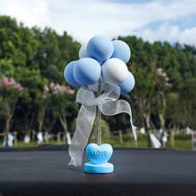 1pc Cute Swinging Balloon Car Decor, Creative Confession Balloon, Spring Dashboard Decoration For Car Interior