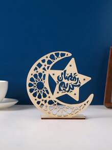 1pc Wooden Moon Prayer Decoration Ornament Birthday Gifts Graduation E-I-D