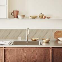 1 卷木纹壁纸，自粘 PVC 墙纸适用于厨房、客厅、浴室、卧室墙壁、橱柜和家具翻新装饰，翻新贴纸可撕墙板，墙纸，壁纸，春季装饰品让您的家焕然一新，拉玛装饰贴纸 - 棕色 - 查看 7