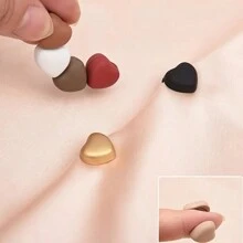 1 Pair/4 Pairs/8 Pairs Magnetic Heart-Shaped Scarf Clips, Versatile Magnetic Scarf Pins For Women, Colorful Heart-Shaped Magnets, Scarf Accessories, Suitable For Daily Wear Magnetic Scarf Pins - Multicolor - View 7