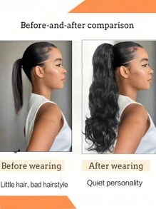Claw Clip Ponytail Extension Water Wave Human Hair Clip In Ponytail Hair Extensions Pony Tails Hair Extensions Remy Hair Long Body Wave Ponytail Hair Extension For Women