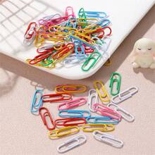 10 piezas de clips de papel gigantes de colores, 30 piezas de clips de papel pequeños, alfileres metálicos creativos de gran tamaño - Multicolor - Ver 5