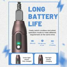 Dr.Pen A10 Pen - Care Tool Kit With 10PCS 0.25MM Replacement Cartridges - 紫色 - 查看 3