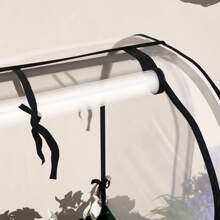 Outsunny Raised Garden Bed With Cover And Storage Shelf, Rectangular Metal Elevated Planter Box With Legs And Bed Liner - 綠色 - 查看 9