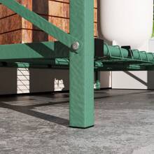 Outsunny Raised Garden Bed With Cover And Storage Shelf, Rectangular Metal Elevated Planter Box With Legs And Bed Liner - 綠色 - 查看 8