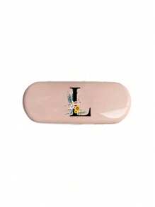 1pc Creamy/Monet-Style Solid Color Glasses Case, New And Simple Design, Convenient And Portable With Waterproof And Dustproof Function