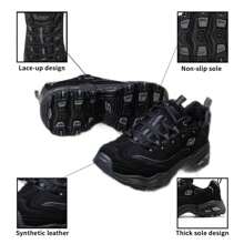 Skechers D'LITES系列男士轻便减震运动鞋，休闲户外旅行鞋，型号52675-BBK - 全黑色 - 查看 7